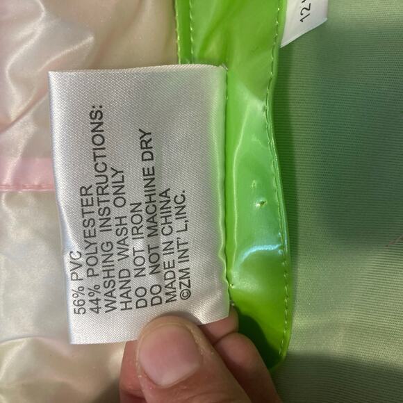 Kidorable Kid’s Green Fairy Rain Coat Snap Up Long Sleeve Hooded Raincoat Jacket - Picture 13 of 13